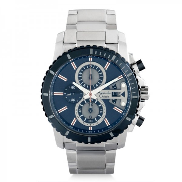 Alexandre Christie AC 6532 Silver Blue MCBTUBU